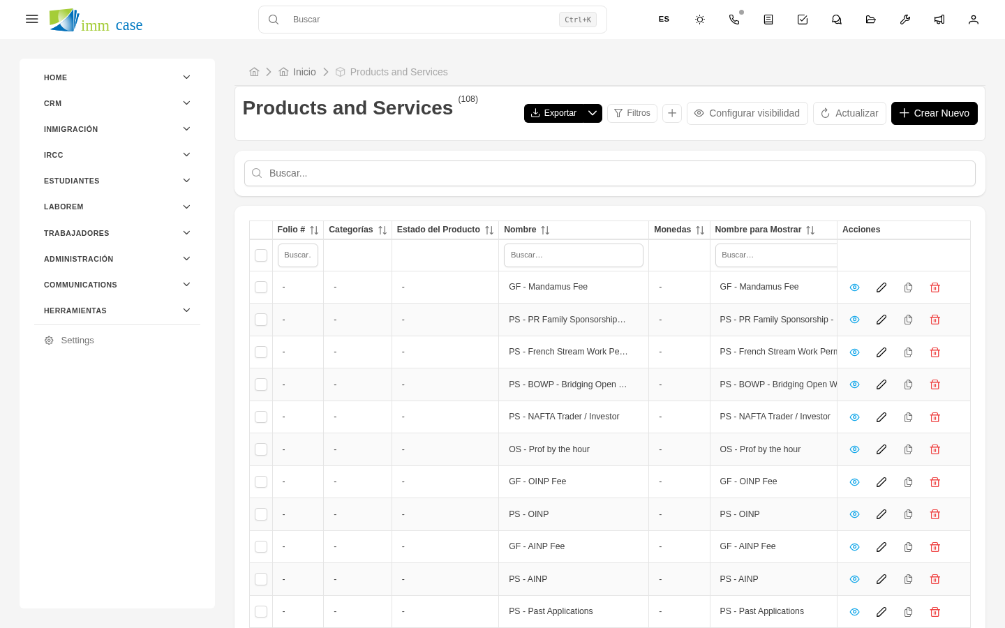 Screenshot: agregar renglón con autocompletado de producto en un presupuesto